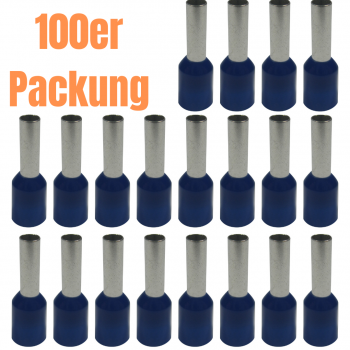 Aderendhülsen - 2,50mm² - Blau (100er Pack)